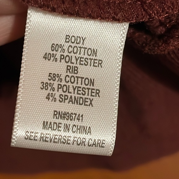 •BELLE DU JOUR•BROWN LIGHTWEIGHT SWEATSHIRT HOODIE SIZE MEDIUM EUC - Picture 4 of 8